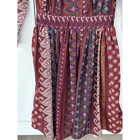 Wayward Fancies eShakti Dress Size 6 Whimsigoth Fairy Core Paisly Floral Print - Picture 3 of 6